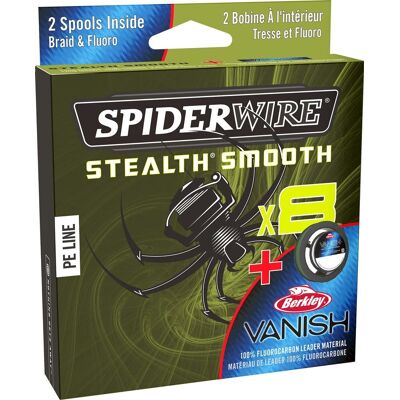 Spiderwire Schnur Duo Spool Farbe Mossgreen Länge 150m Ø0,11mm + 50m/0,30mm Spiderwire Schnur Duo Spool Farbe Mossgreen Länge 150m Ø0,11mm + 50m/0,30mm