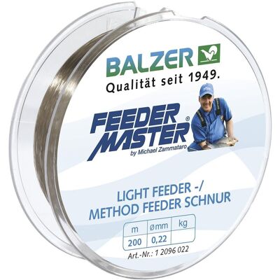 Balzer Schnur Feedermaster Light Feeder/ Method Feeder Länge 200m ø 0,22mm Balzer Schnur Feedermaster Light Feeder/ Method Feeder Länge 200m ø 0,22mm