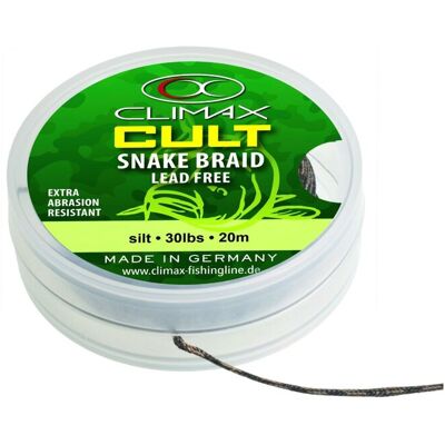 Climax CULT Snake braid SILT 40lb 10m sand Vorfachschnur Climax CULT Snake braid SILT 40lb 10m sand Vorfachschnur