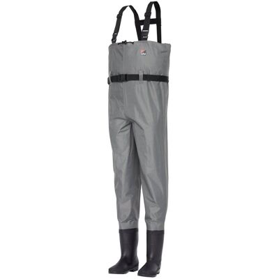 DAM Nylon Chest Waders 44/45 Light Grey Wathose Latzhose Nylonwathose DAM Nylon Chest Waders 44/45 Light Grey Wathose Latzhose Nylonwathose