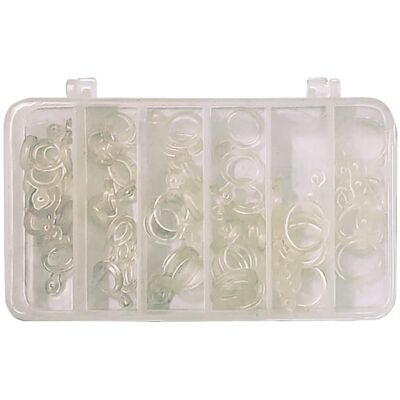 Angelspezi BAIT BAND RING ( MIX SIZE ) BOX ( SIZE - SML / MED / LRG ) Köderbandringe Angelspezi BAIT BAND RING ( MIX SIZE ) BOX ( SIZE - SML / MED / LRG ) Köderbandringe
