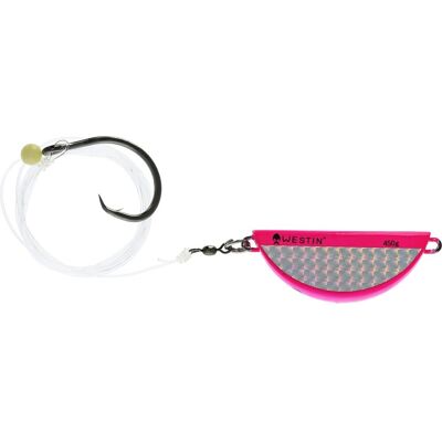 Westin Halibut Anti Twist Rig Circle Hook 550g Pink Flash Westin Halibut Anti Twist Rig Circle Hook 550g Pink Flash