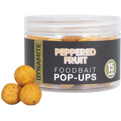 Dynamite Baits Peppered Fruit Food Popup 15mm DY1923 Dynamite Baits Peppered Fruit Food Popup 15mm DY1923