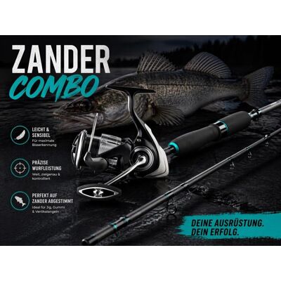 Zandercombo Jig Performance 1 - Sportex Nova RS-2 Jig 2,65m 16-53g + Daiwa 23 Lexa LT 3000 Zandercombo Jig Performance 1 - Sportex Nova RS-2 Jig 2,65m 16-53g + Daiwa 23 Lexa LT 3000