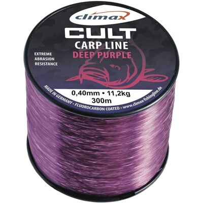 Climax Cult Carp Line Deep Purple sinkend Länge 1030m ø 0,32mm Climax Cult Carp Line Deep Purple sinkend Länge 1030m ø 0,32mm