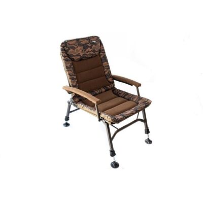 Mostal Camou Stuhl Big mit gepolsterten Armlehnen Angelstuhl bis 120kg Chair Mostal Camou Stuhl Big mit gepolsterten Armlehnen Angelstuhl bis 120kg Chair