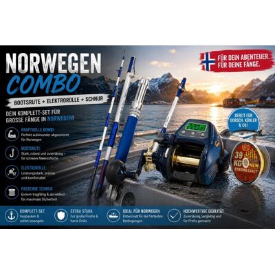 Norwegen Pro Deep Sea Combo – WFT Electra Speed Jig 2,02m Meeresrute Pilkrute + Sea King 800 PR HP Elektrorolle + KG Strong monofile Angelschnur 540 m/0,22mm Norwegen Pro Deep Sea Combo – WFT Electra Speed Jig 2,02m Meeresrute Pilkrute + Sea King 800 PR HP Elektrorolle + KG Strong monofile Angelschnur 540 m/0,22mm