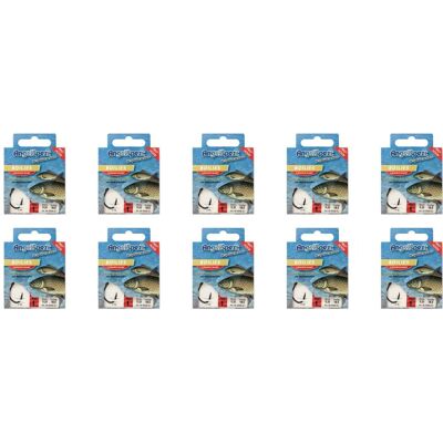 Angelspezi 10er-Packung Vorfachhaken-Sortiment Karpfen-Boilie Sparset verschiedene Größen Angelspezi 10er-Packung Vorfachhaken-Sortiment Karpfen-Boilie Sparset verschiedene Größen
