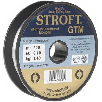 Stroft Schnur GTM Länge 300m ø 0,10mm Tragkraft 1,4kg Stroft Schnur GTM Länge 300m ø 0,10mm Tragkraft 1,4kg