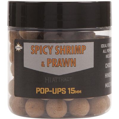 Dynamite Baits Floating Pop-Ups Boilies Spicy Shrimp / Prawn Inhalt 100g ø15mm Dynamite Baits Floating Pop-Ups Boilies Spicy Shrimp / Prawn Inhalt 100g ø15mm