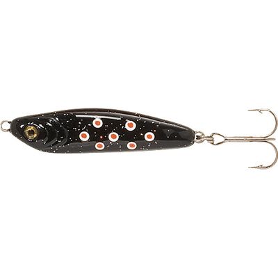 Jenzi Küstenwobbler Lars Hansen Seatrout-Lure Farbe schwarz mit roten Punkten Jenzi Küstenwobbler Lars Hansen Seatrout-Lure Farbe schwarz mit roten Punkten