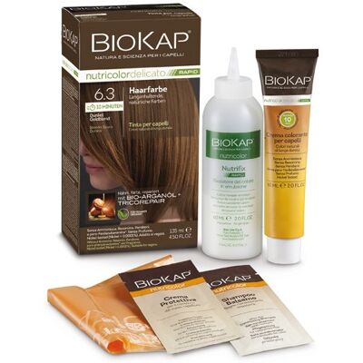 BIOKAP - RAPID - 6.3 Dunkelgoldblond - Haarfarbe BIOKAP - RAPID - 6.3 Dunkelgoldblond - Haarfarbe
