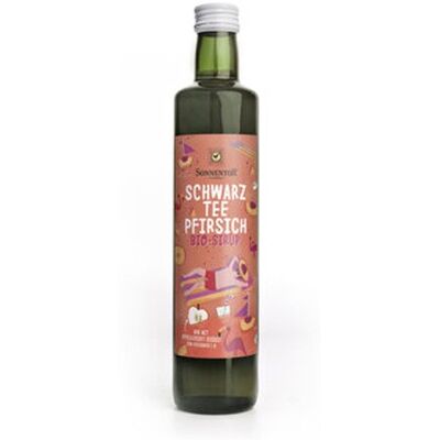 Sonnentor Schwarztee-Pfirsich Eistee Sirup, bio (0,5l)** Sonnentor Schwarztee-Pfirsich Eistee Sirup, bio (0,5l)**