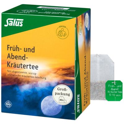 Salus Früh- und Abend-Kräutertee bio 40 FB (72g) Salus Früh- und Abend-Kräutertee bio 40 FB (72g)