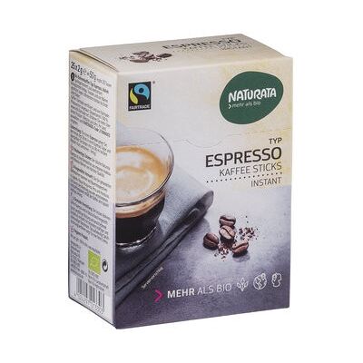 Naturata Espresso Sticks, Bohnenkaffee Instant (25x2g) Naturata Espresso Sticks, Bohnenkaffee Instant (25x2g)