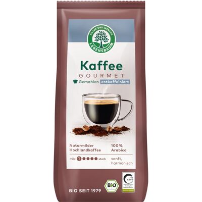 LEBENSBAUM *Bio Kaffee Gourmet, gemahlen, entkoffeiniert (250g) LEBENSBAUM *Bio Kaffee Gourmet, gemahlen, entkoffeiniert (250g)