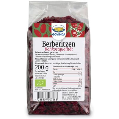 Govinda Berberitzenbeeren, bio (200g) Govinda Berberitzenbeeren, bio (200g)