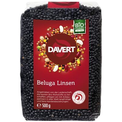 Davert Schwarze Beluga-Linsen, bio (500g) Davert Schwarze Beluga-Linsen, bio (500g)