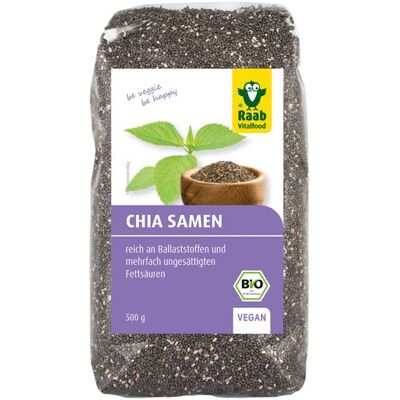 Raab Chia Samen im Beutel, bio (500g) Raab Chia Samen im Beutel, bio (500g)