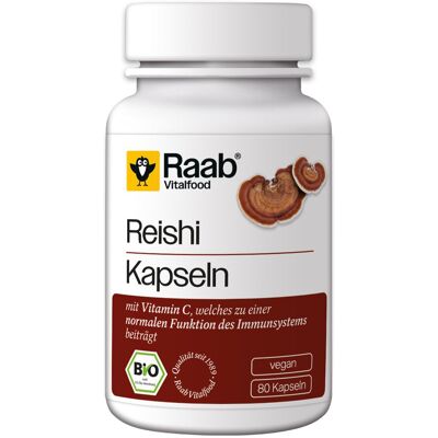Raab Vitalfood Reishi Extrakt - 80 Kapseln - Nahrungsergänzung Raab Vitalfood Reishi Extrakt - 80 Kapseln - Nahrungsergänzung