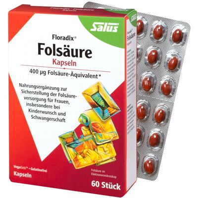 Salus Floradix® Folsäure Kapseln (60 Stk) Salus Floradix® Folsäure Kapseln (60 Stk)