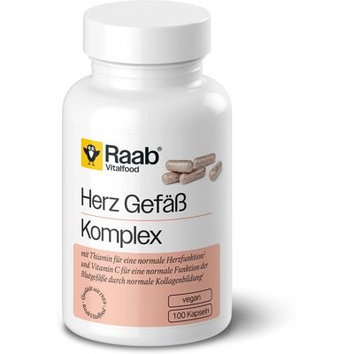 Raab Vitalfood Herz Gefäß Komplex 100 Kapseln à 700 mg (70g) Raab Vitalfood Herz Gefäß Komplex 100 Kapseln à 700 mg (70g)