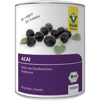 Raab Acai Pulver Dose, bio (80g) Raab Acai Pulver Dose, bio (80g)