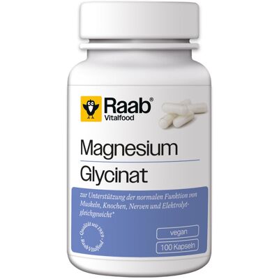 Raab Vitalfood Magnesiumglycinat Kapseln 600mg - Veganes Nahrungsergänzungsmittel Raab Vitalfood Magnesiumglycinat Kapseln 600mg - Veganes Nahrungsergänzungsmittel