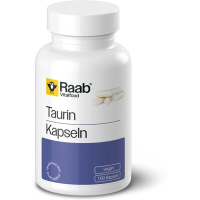 Raab Vitalfood Taurin 100 Kapseln à 680 mg (68g) Raab Vitalfood Taurin 100 Kapseln à 680 mg (68g)