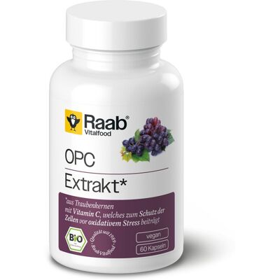 Raab Vitalfood *Bio BIO OPC Extrakt 60 Kapseln à 450 mg (27g) Raab Vitalfood *Bio BIO OPC Extrakt 60 Kapseln à 450 mg (27g)