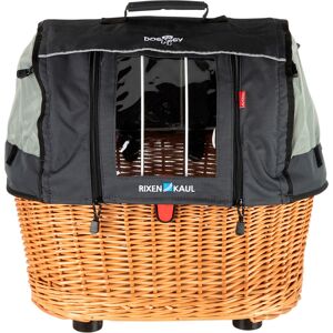 KLICKfix Hunde-Fahrradkorb Doggy Basket Plus Fix braun, Maße: ca. 52 x 36 x 45 cm