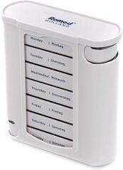 Romed Holland Romed Wochendispenser 7 Tage Tablettenbox Pillenbox weiß 60 Stück