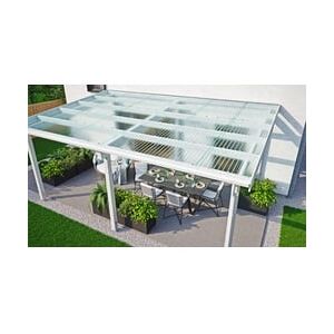 meinbaustoffversand Polycarbonat Wellplatte mit Wabenstruktur, Glasklar - 2,8 x 1045 x 6000 mm Lichtplatte Runde Welle S 76/18 - Nutzbreite 980 mm