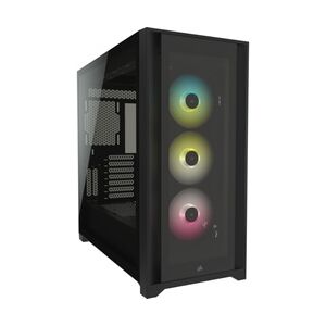 Corsair iCUE 5000X RGB Mid-Tower ATX Gaming Gehäuse schwarz TG Seitenfenster