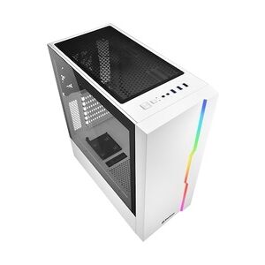 Sharkoon RGB Slider Midi-Tower ATX Gaming Gehäuse RGB LED, Seitenfenster Weiß