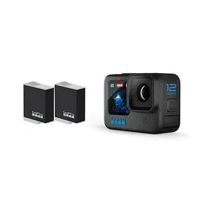 GoPro Hero 12 Black 5,3K60/4K120-Action Cam, Wasserdicht + 2 x Zusatzakku