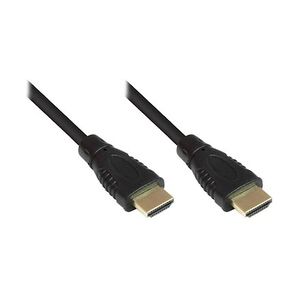 Good Connections High Speed HDMI Kabel 1m mit Ethernet gold Stecker schwarz