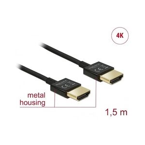 DeLock Kabel High Speed HDMI mit Ethernet - HDMI Stecker > HDMI Stecker 3D 1,5m