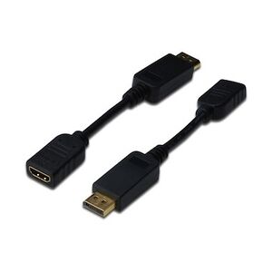 Digitus AK-340408-001-S DisplayPort Adapterkabel, DP/St - HDMI Typ A/Bu