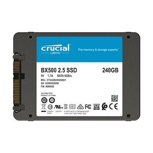 Crucial BX500 SATA SSD 240 GB 3D NAND TLC 2.5zoll