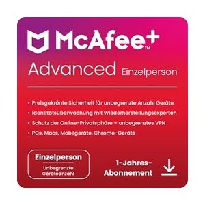 McAfee Plus Advanced - Individual   Download & Produktschlüssel