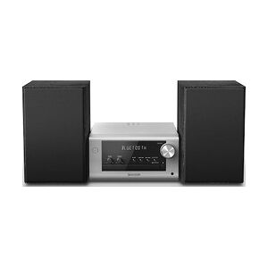 Panasonic SC-PM704EG-S Micro HiFi System mit 80W, CD, Bluetooth, DAB+, silber