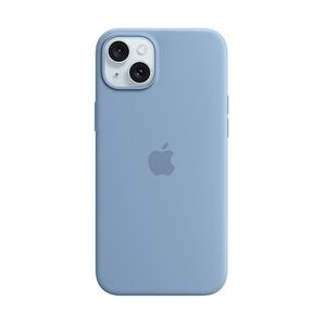 Apple Original iPhone 15 Plus Silicone Case mit MagSafe - Winterblau