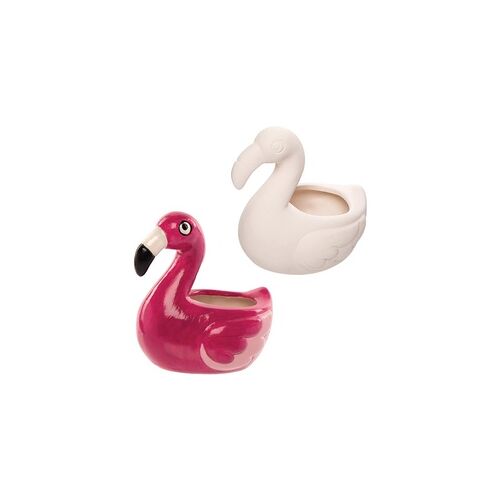 Ross Flamingo Porzellantöpfe   (Box mit 2) Keramik & Porzellan
