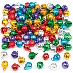 Ross Mini-Metallic-Glöckchen  (120 Stück) Bastelbedarf zu Weihnachten