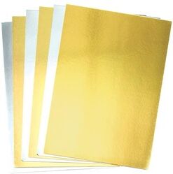 Ross Metallic-A4-Pappe in Gold und Silber (20 Stück) Bastelbedarf Pappe & Papier