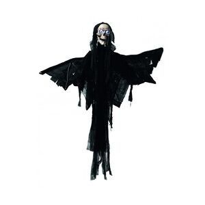 Europalms Todes Engel - animiert - Halloween - Figur 1,60m - Bewegt den Kiefer beim Sprechen - Leuchtaugen