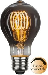 StarTrading Leuchtmittel   LED   Filament   SPIRAL   E27   Dimmbar   Tropfen   D: 60mm   Smoked Glas