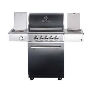 ALLGRILL CHEF M Paket D - Basis black, 3 Brenner, Backburner, Seitenkocher, Steakzone, Cover, BBQ Paket