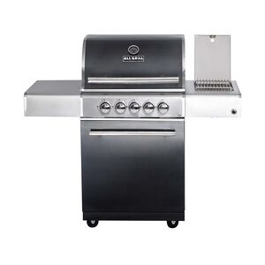 ALLGRILL CHEF M Paket F - Basis black, 3 Brenner, Backburner, Seitenkocher, AIR SYSYTEM, Cover, BBQ Paket